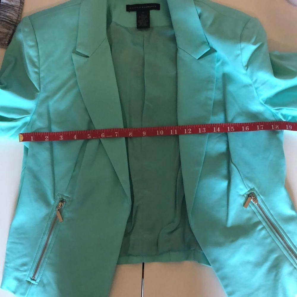 Grace Elements Women's Mint Green Blazer - Size 10 - Picture 6 of 6